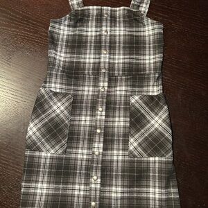 Abercrombie Kids Black and White Plaid Dress